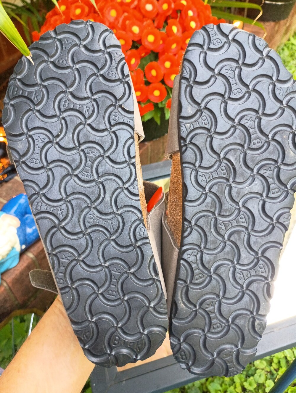 BIRKENSTOCK BIRKIS SZ 5 FLORIDA ARIZONA ELLICE 3 STRAP NUBUCK SANDALS LN - Picture 13 of 15